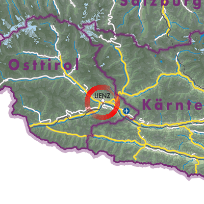 Landkarte Lienz