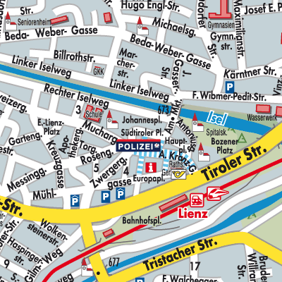 Stadtplan Lienz