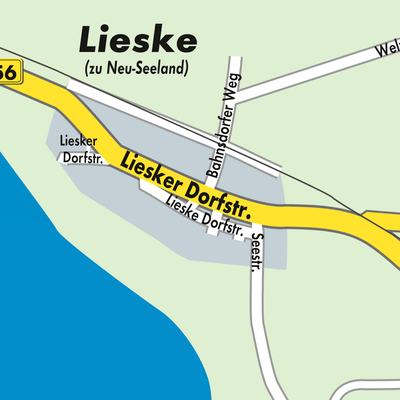 Stadtplan Lieske - Lěska