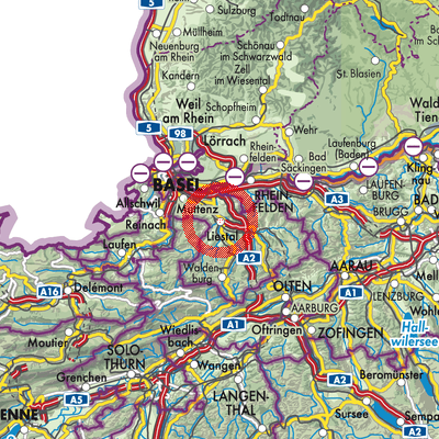 Landkarte Liestal