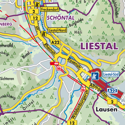 Übersichtsplan Liestal