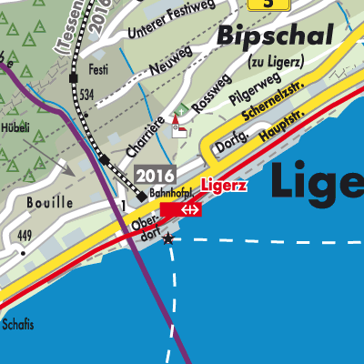 Stadtplan Ligerz