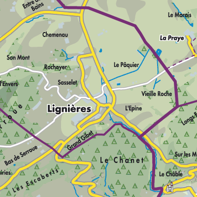 Übersichtsplan Lignières