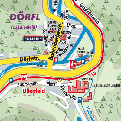 Stadtplan Lilienfeld