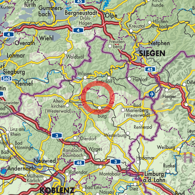 Landkarte Limbach