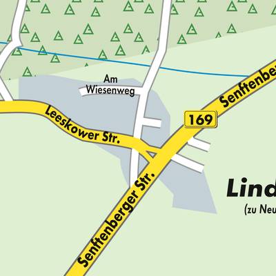 Stadtplan Lindchen - Lindow