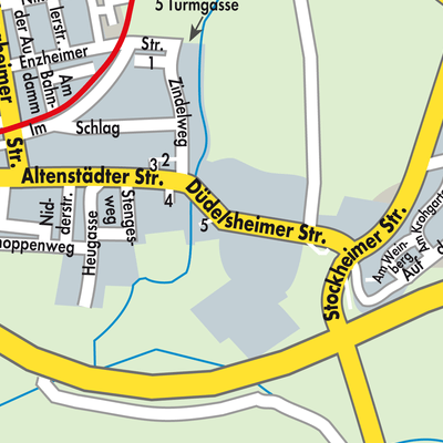 Stadtplan Lindheim