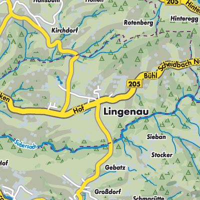 Übersichtsplan Lingenau