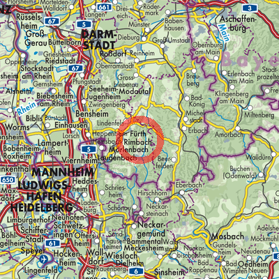 Landkarte Litzelbach