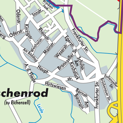 Stadtplan Löschenrod