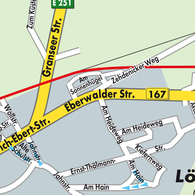 Stadtplan Löwenberg