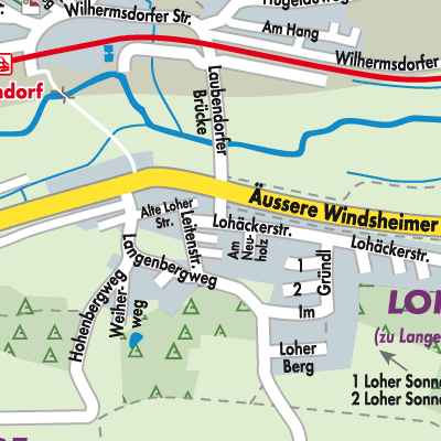 Stadtplan Lohe (Langenzenn)