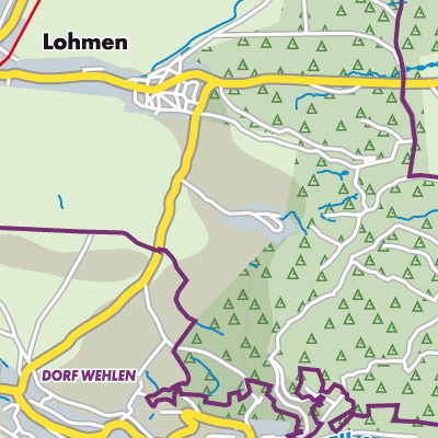 Übersichtsplan Lohmen/Stadt Wehlen