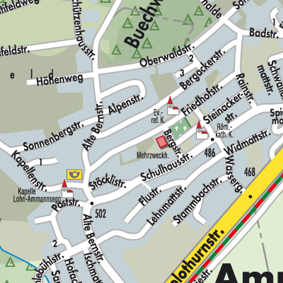 Stadtplan Lohn-Ammannsegg