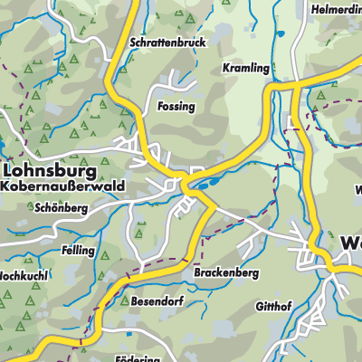 Übersichtsplan Lohnsburg am Kobernaußerwald