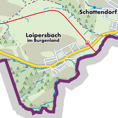Übersichtsplan Loipersbach im Burgenland