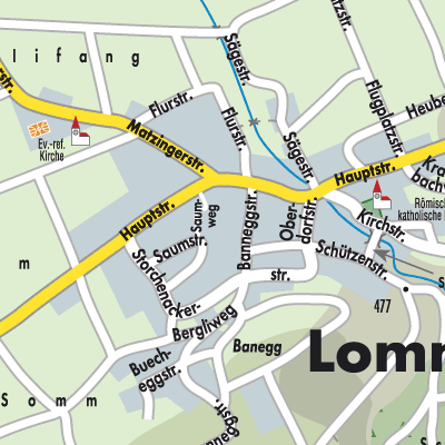 Stadtplan Lommis