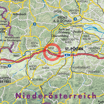 Landkarte Loosdorf