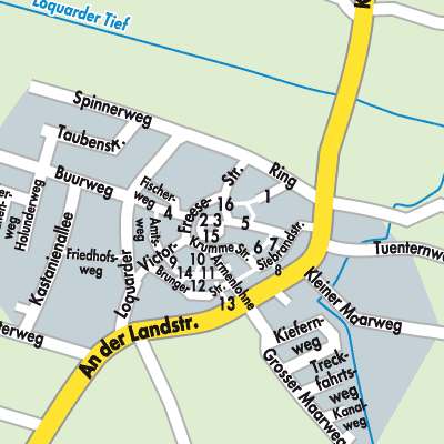 Stadtplan Loquard