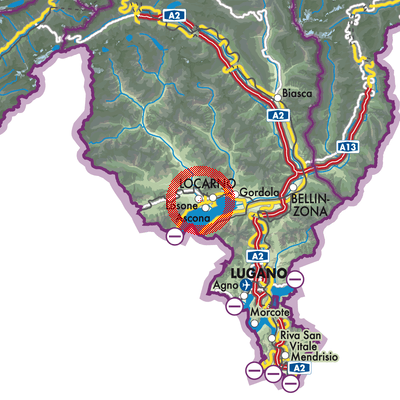 Landkarte Losone