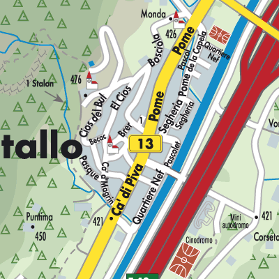 Stadtplan Lostallo