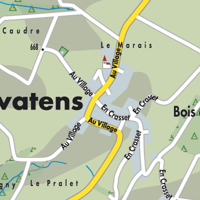 Stadtplan Lovatens