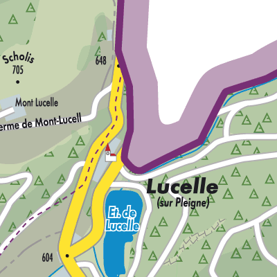 Stadtplan Lucelle