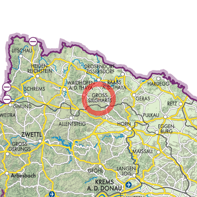 Landkarte Ludweis-Aigen