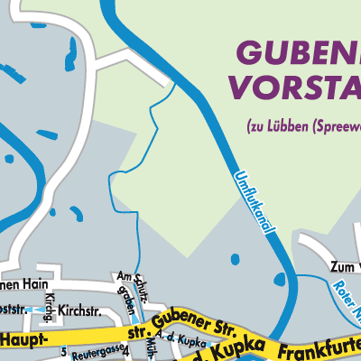 Stadtplan Lübben (Spreewald)