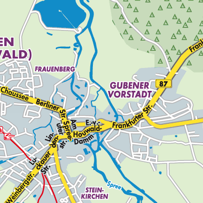 Übersichtsplan Lübben (Spreewald)