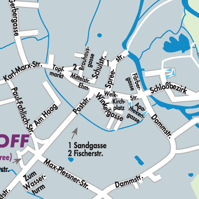 Stadtplan Lübbenau/Spreewald