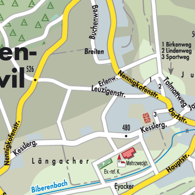 Stadtplan Lüterkofen-Ichertswil