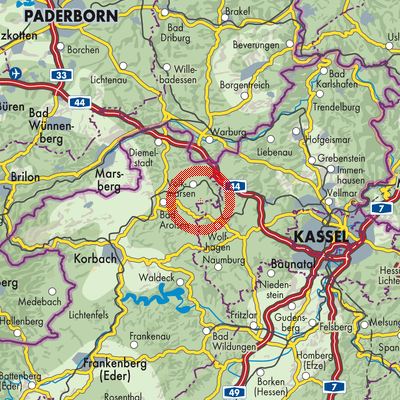 Landkarte Lütersheim