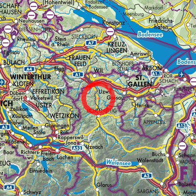Landkarte Lütisburg