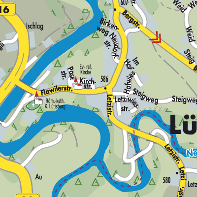 Stadtplan Lütisburg
