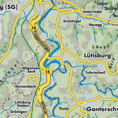 Übersichtsplan Lütisburg