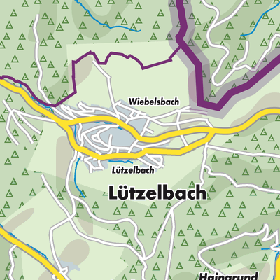 Übersichtsplan Lützel-Wiebelsbach