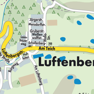 Stadtplan Luftenberg an der Donau