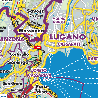 Übersichtsplan Lugano