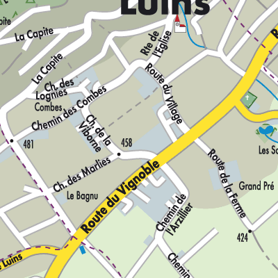 Stadtplan Luins
