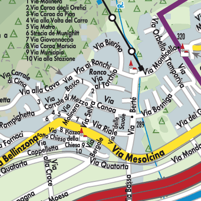 Stadtplan Lumino