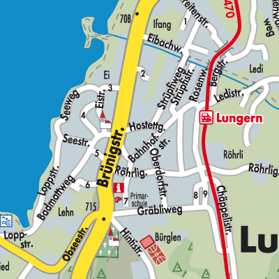 Stadtplan Lungern