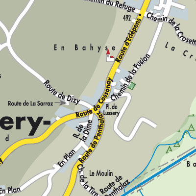 Stadtplan Lussery-Villars