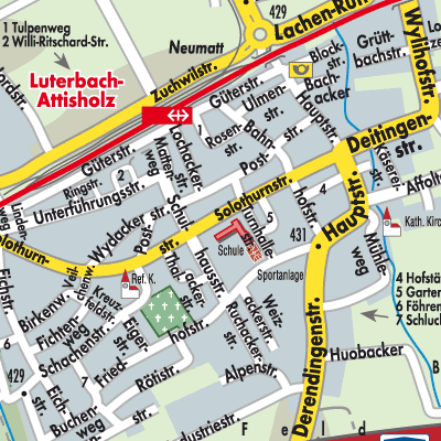 Stadtplan Luterbach