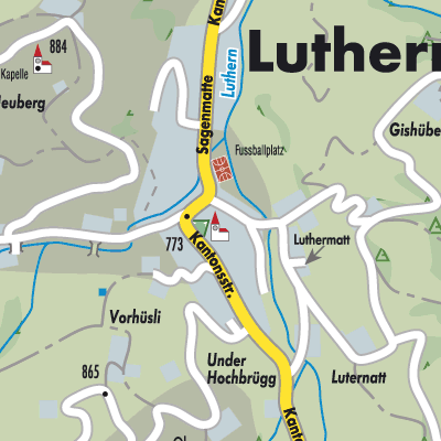 Stadtplan Luthern