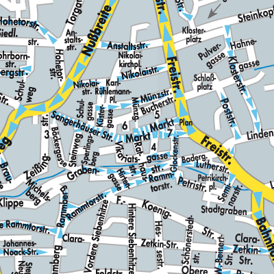 Stadtplan Lutherstadt Eisleben