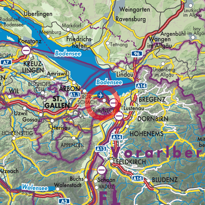 Landkarte Lutzenberg