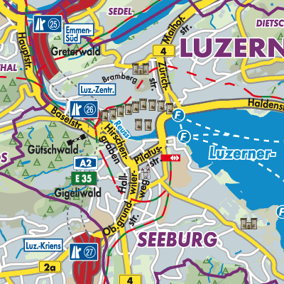 Übersichtsplan Luzern