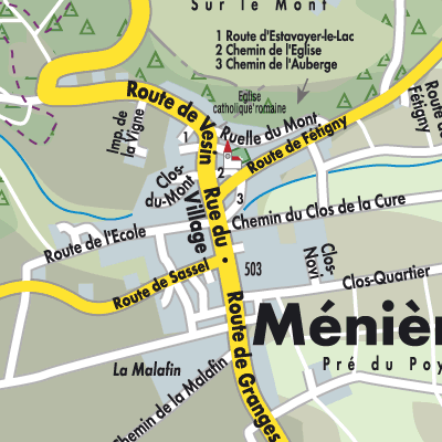 Stadtplan Ménières