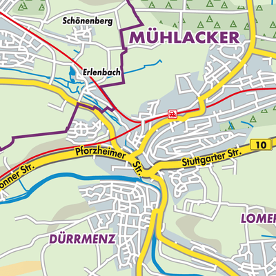 Übersichtsplan Mühlacker